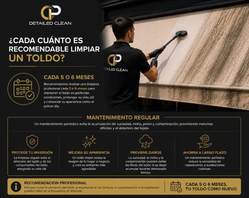 Limpieza de toldo recomendado