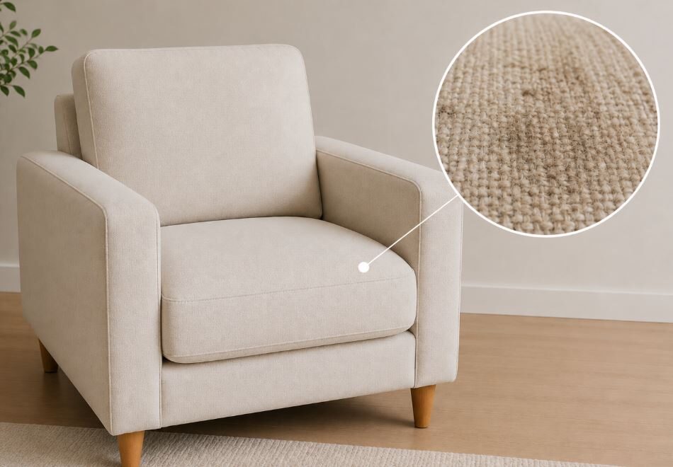 limpieza de sillón aparentemente limpio